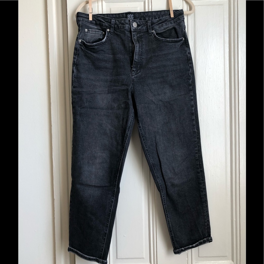 High waisted black jeans